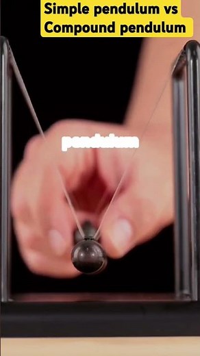 Difference between Simple pendulum and compound pendulum in physics #like