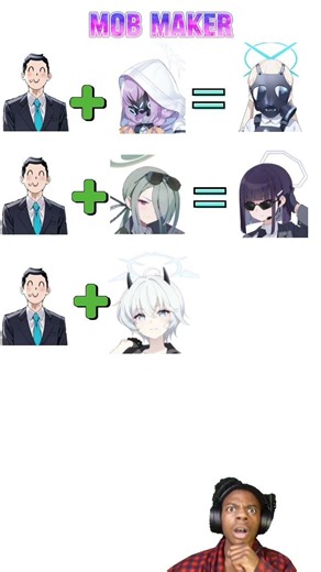 [Blue Archive] MOB MAKER 3 😭💢 #ブルアカ