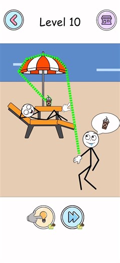 (Shorts) Thief Puzzle: Stickman Thief Brain Testing Level 10 (IOS Gameplay)