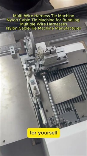Multi-Wire Harness Tie Machine.Nylon Cable Tie Machine for Bundling Multiple Wire Harnesses