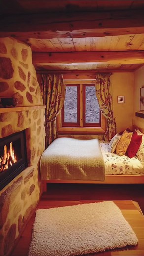Log Cabin 🏠🏕️🏠🏕️❄️🌨️🔥 #cabin #winter #snow #nature #logcabin #foryou