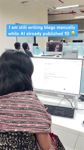 Why write blogs for hours when AI can do it in minutes 🤯 #trending #ytshorts