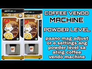 Paano mag adjust ng powder level sa ating coffee vendo machine | INJOY BRAND