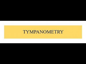 TYMPANOMETRY