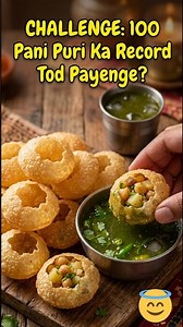 😋 "100 Pani Puri Challenge: Tutega World Record? 😱..#shorts #viral #trending #recipe #recipe