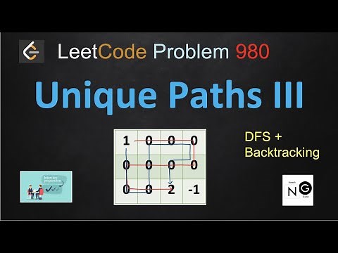 unique paths iii | unique paths iii leetcode | leetcode 980 | dfs + backtrack