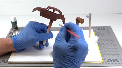 In this week's video, Jack tests out AK Interactive's new rust effect set, which includes iron effect and an oxidizing agent. Instead of using paint to achieve a rust effect, this new set utilizes an actual chemical reaction to achieve real rust on your model kit, giving it as realistic a finish as possible. Check out the rust effect set here: https://www.megahobby.com/products/rust-effect-set-iron-35ml-oxidant-agent-18ml-ak-interactive.html | MegaHobby.com