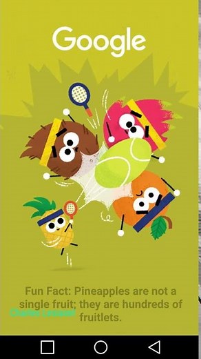 How To Play Tennis Fruit Game Google Doodle Rio 2016 Olympics