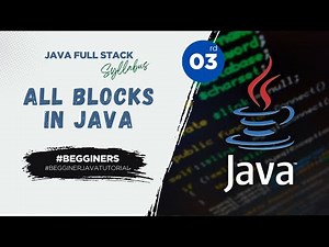 ✅ Java Full Stack Demo #3 | All Blocks in Java Explained | Static, Instance & Anonymous Blocks