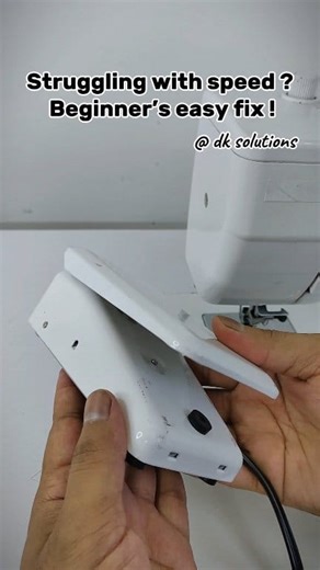 New to sewing ? Easy way to slow down machine speed 🧵✅ #sewingmachine #sewingbeginner #tailoring #sewingmachinetips #sewingcommunity | DK Solutions