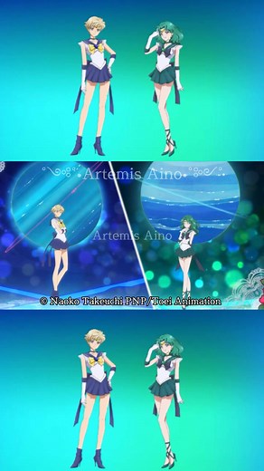 Sailor Moon Eternal - Super Sailor Uranus & Super Sailor Neptune Transformation Video