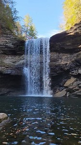 Greeter Falls is located at Savage Gulf State Park near Altamont, Tennessee. #outdooradventuresintennessee #simplelifebigadventures #Tennessee #exploretennessee #tennesseewaterfalls #autumn #fallcolors #tnstateparks #DiscoverTennessee #waterfalls #waterfall #hiking #hike #swimminghole Simple Life, Big Adventures | Outdoor Adventures in Tennessee