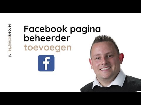 Facebook pagina beheerder toevoegen