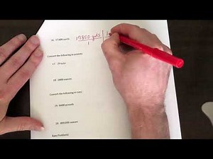 Dimensional Analysis Worksheet