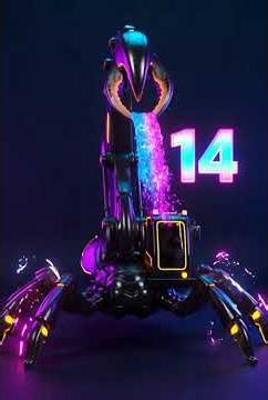 Number 14 for Kids | Learn to Count 11–20 with Colorful Electric Scorpion Excavator | Fun Learning