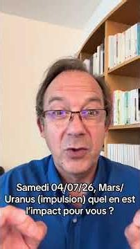 Samedi 04/07/26 cette conjonction Mars/Uranus crée un concentré d’énergie et parfois d’impatience🤞