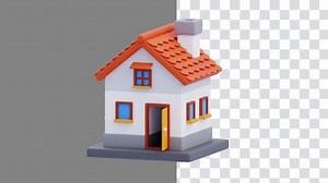 3D Animation of House Building | Alpha Channel
