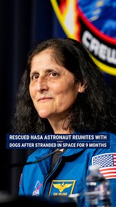 FAMILY FUR-EVER: Heartwarming moment NASA astronaut Sunita Williams reunites with her dogs after a long nine months in space. | Fox News