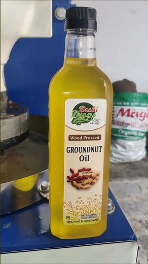 Traditional Groundnut Organic Cold Press Oil Making | HOW Groundnut Oil is made? Wood Pressed oil
