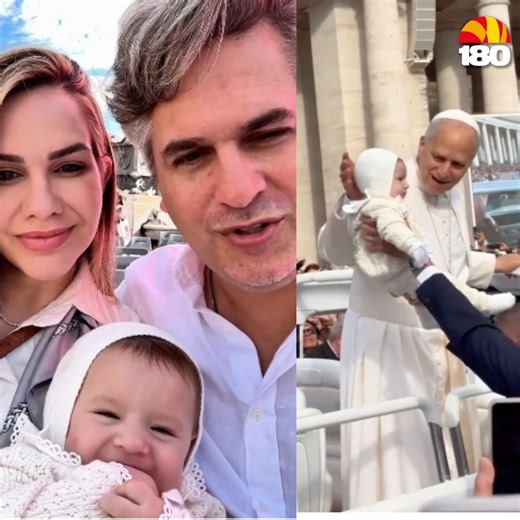 Filha do prefeito Pablo Santos recebe bênção do Papa Leão XIV no Vaticano