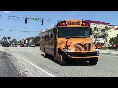 Palm Beach District Schools buses and Private Operators school bus action 2018.