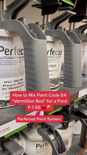 How to Mix Paint Code E4 'Vermillion Red' for a Ford F-150