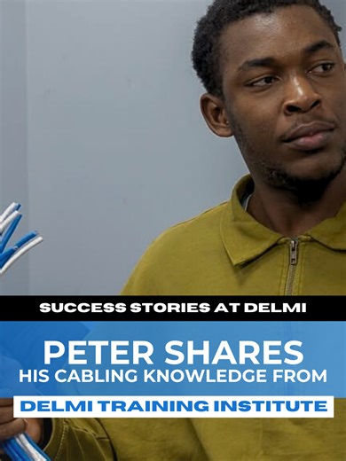 In just one week, 𝗣𝗲𝘁𝗲𝗿 gained the confidence and hands-on skills in 𝗡𝗲𝘁𝘄𝗼𝗿𝗸 𝗖𝗮𝗯𝗹𝗶𝗻𝗴 𝗧𝗿𝗮𝗶𝗻𝗶𝗻𝗴 at 𝗗𝗲𝗹𝗺𝗶 𝗧𝗿𝗮𝗶𝗻𝗶𝗻𝗴 𝗜𝗻𝘀𝘁𝗶𝘁𝘂𝘁𝗲. #NetworkCabling #HandsOnTraining #DelmiTraining