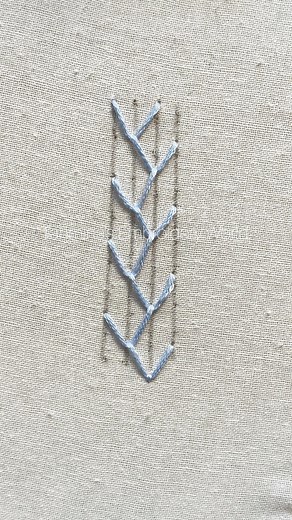 10K views · 129 reactions | Beautiful feather stitch tutorial 殺殺 #stitch #embroidery #featherstitch | Tahmina's Embroidery World | Facebook