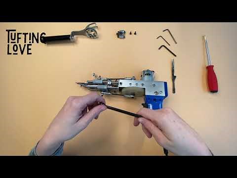 (Old Version) Cut Pile NK01 Tufting Gun - How to replace the scissors tutorial - Tuftinglove.com