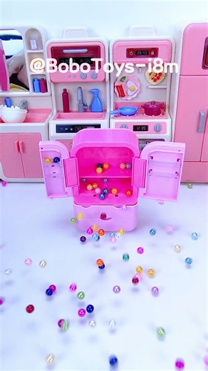Satisfied Unboxing and Review Pink Kitchen Cooking Toy Set | ASMR #PretendPlay #toys #shorts