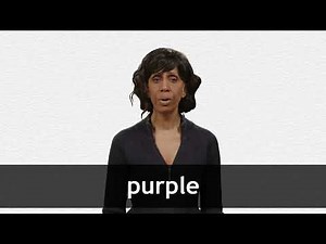 How to pronounce PURPLE in American English