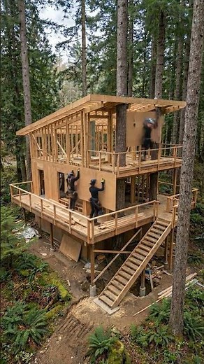Building a Stunning Modern Treehouse From the Ground Up