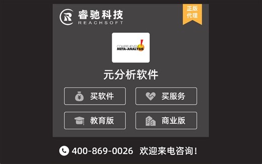 元分析软件：CMA！