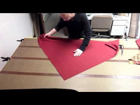 How to cut fabric on the bias