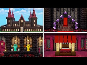 How To Build Devil Castle Interior Design In Minecraft 1.20 || Minecraft Tutorial