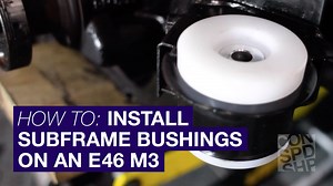 Our CNC machined E46 rear subframe bushings are designed to replace...