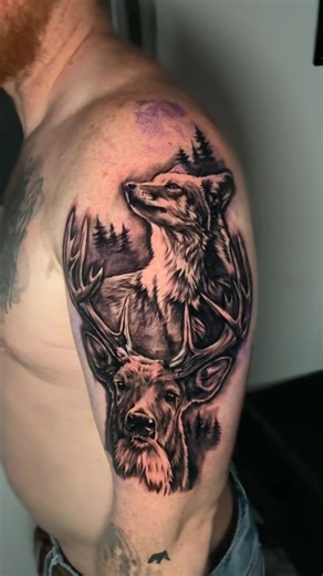 Coyote and Deer Hunting Tattoo: A Unique Art Form