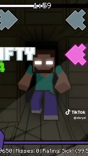 Legend Of Herobrine #fridaynightfunkin #fnf #minecraft #herobrine #fyp