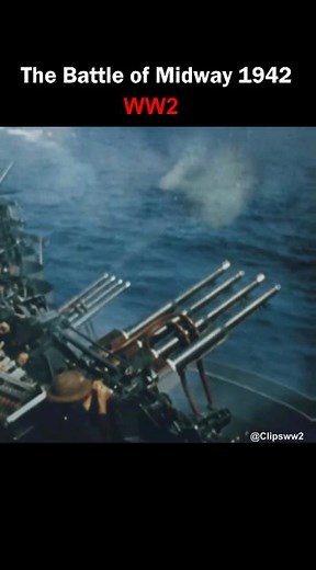 Battle of Midway 1942 | Real Sound, Colorized HD #shorts #ww2
