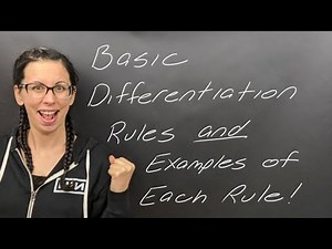 Lesson: Basic Differentiation Rules