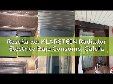 Reseña del KLARSTEIN Radiador Electrico Bajo Consumo, Calefactor para Patio o Terraza de 3000W, WiFi