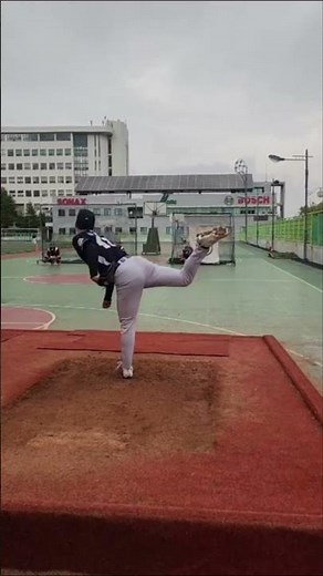부산과학기술대학교 야구부 우완투수 No.48 김동혁 선수 불펜피칭 퍼포먼스 영상 x 2026 한국대학야구 현장체크