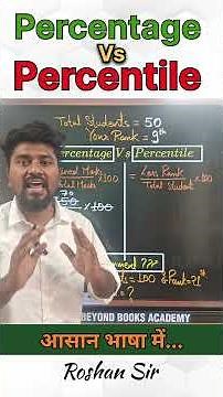 Percentage Vs Percentile