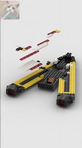 LEGO® Brick Blacktron Interceptor custom speedbuild animation short
