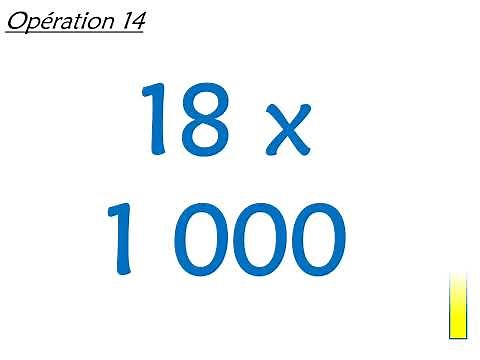 Calcul mental CM2 Multiplier un entier par 10, 100, 1 000 2