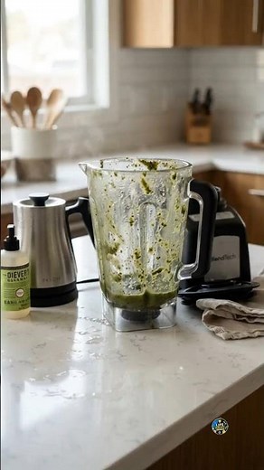 Clean Your Blender in Seconds! | Blender Tips #householdhacks #shorts #kitchenhacks