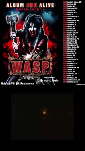 Experience W.A.S.P.’s debut album performed live in its entirety on the Album ONE Alive World Tour. https://bnds.us/r0zzt7 #waspnation #wasp #blackielawless #hardrock #heavymetal #80smetal #bravewords #metaledge #blabbermouth #monstersofrock #classicrock #loudwire #metalhammer #rollingstone | W.A.S.P. Nation (Official)