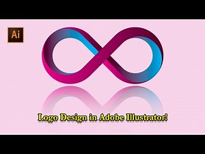 Infinity Logo Design in Illustrator – Gradient & Rectangle Tool Tutorial!