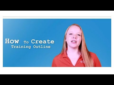 How to create a training outline