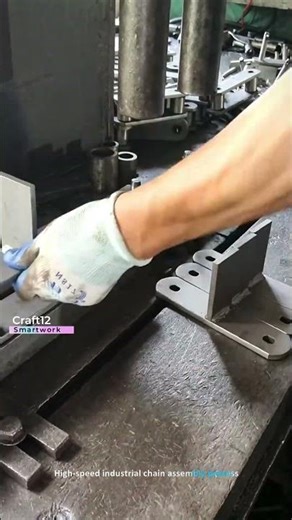 High speed industrial chain assembly process